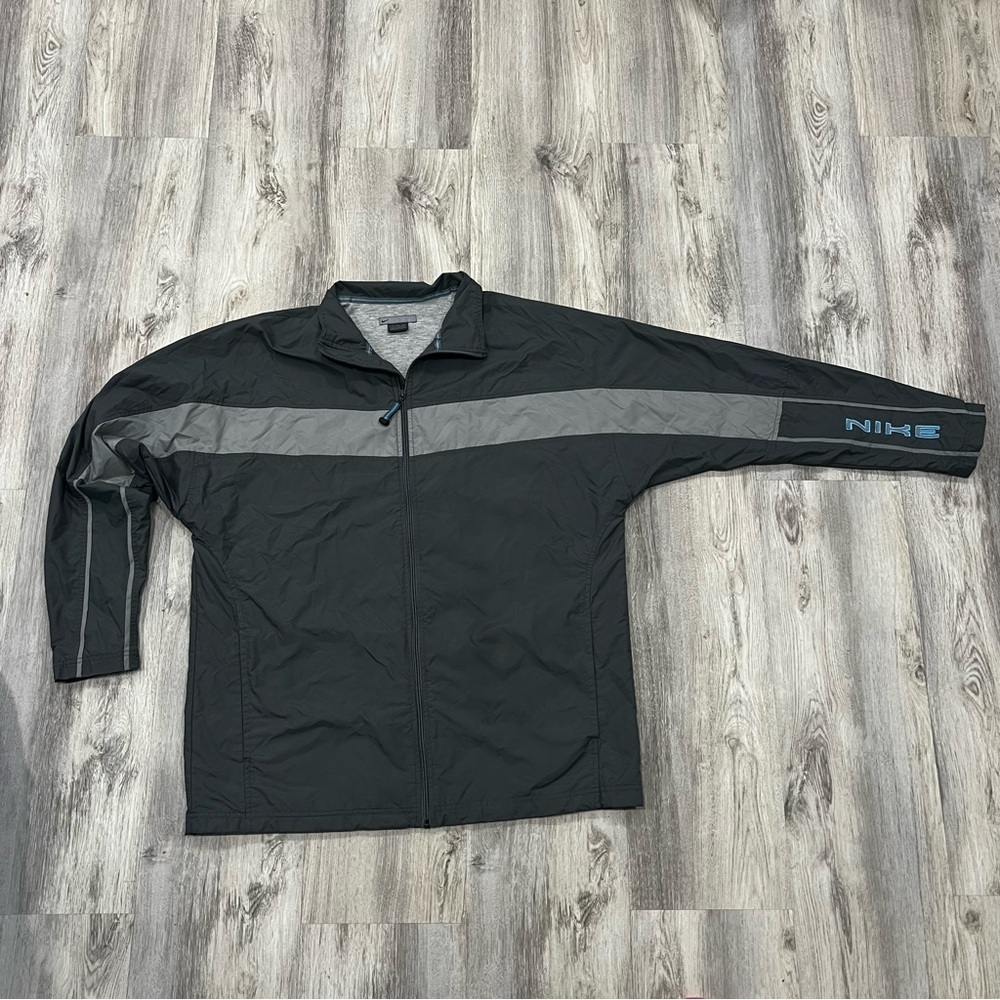 Vintage Nike Mens Gray Blue Jacket Size XL
